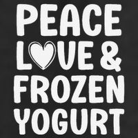 Frozen Yogurt I Love Frozen Yogurt Funny Food 11oz C Handle Ceramic Mug
