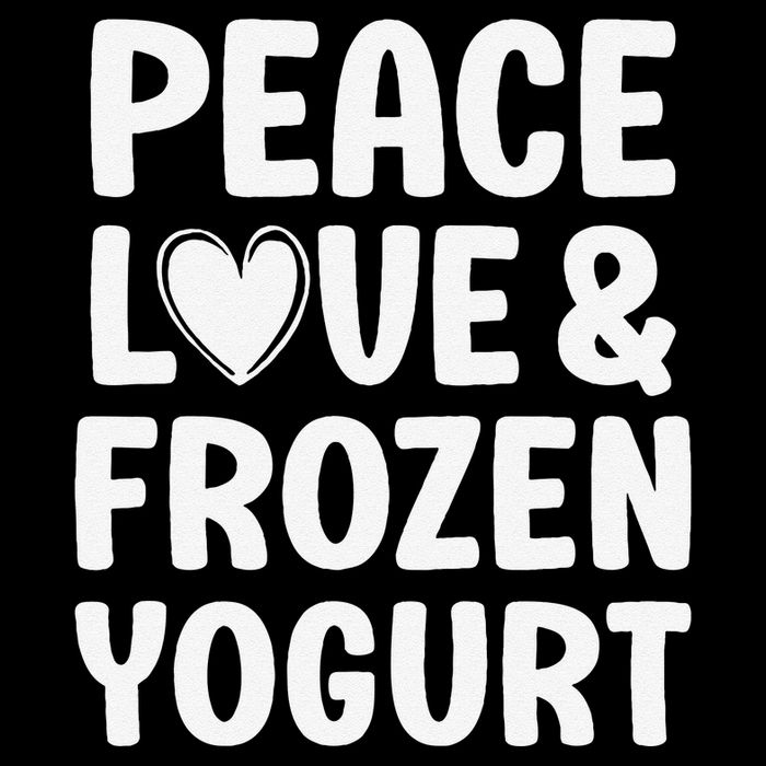 Frozen Yogurt I Love Frozen Yogurt Funny Food Bag