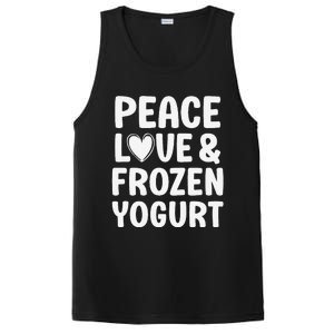 Frozen Yogurt I Love Frozen Yogurt Funny Food PosiCharge Competitor Tank