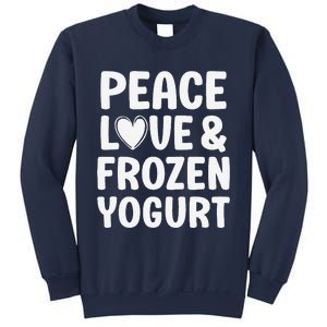 Frozen Yogurt I Love Frozen Yogurt Funny Food Sweatshirt