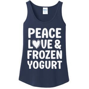 Frozen Yogurt I Love Frozen Yogurt Funny Food Ladies Essential Tank