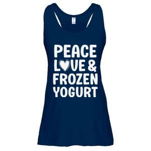 Frozen Yogurt I Love Frozen Yogurt Funny Food Ladies Essential Flowy Tank