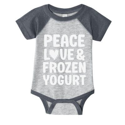 Frozen Yogurt I Love Frozen Yogurt Funny Food Infant Baby Jersey Bodysuit