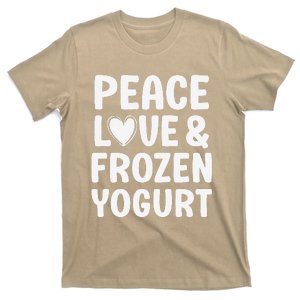 Frozen Yogurt I Love Frozen Yogurt Funny Food T-Shirt