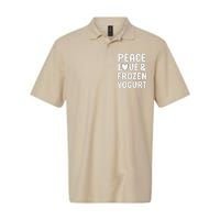 Frozen Yogurt I Love Frozen Yogurt Funny Food Softstyle Adult Sport Polo