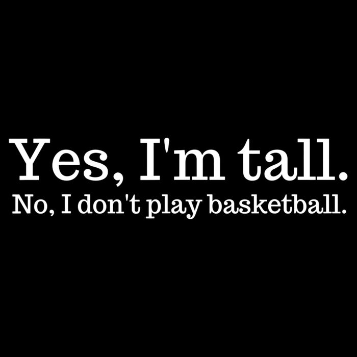 Funny Yes I'm Tall Gift No I Don't Play Basketball Gift Sustainable Bucket Hat
