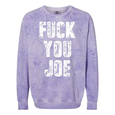 F*ck You Joe Colorblast Crewneck Sweatshirt