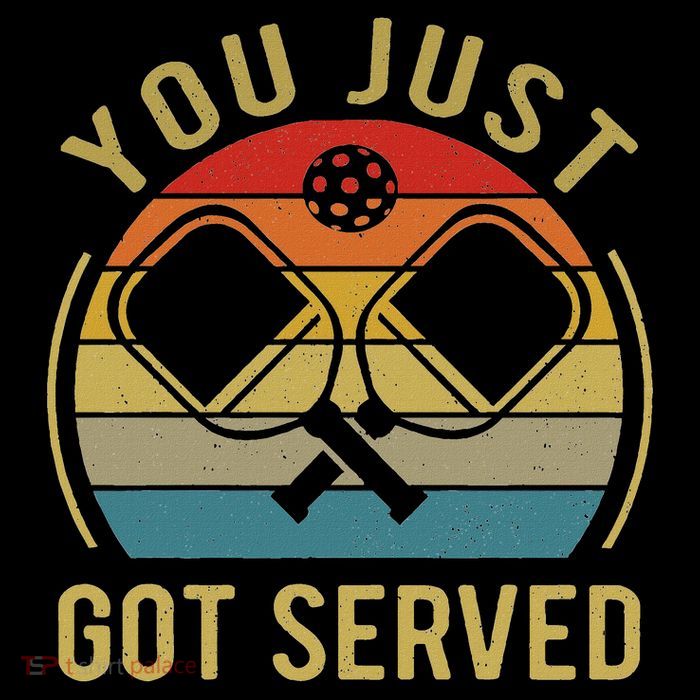 Funny You Just Got Served Pickleball Dad Mom Women Men Tall T-Shirt