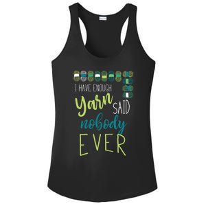 Funny Yarn Knitting Design Fun Crocheting Gift Ladies PosiCharge Competitor Racerback Tank