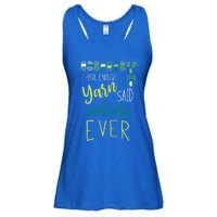 Funny Yarn Knitting Design Fun Crocheting Gift Ladies Essential Flowy Tank