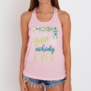 Funny Yarn Knitting Design Fun Crocheting Gift Women's Knotted Racerback Tank