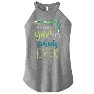 Funny Yarn Knitting Design Fun Crocheting Gift Women's Perfect Tri Rocker Tank