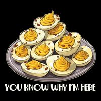 Funny You Know Why Im Here Deviled Eggs Thanksgiving Chirstmas Dinner Drawstring Bag