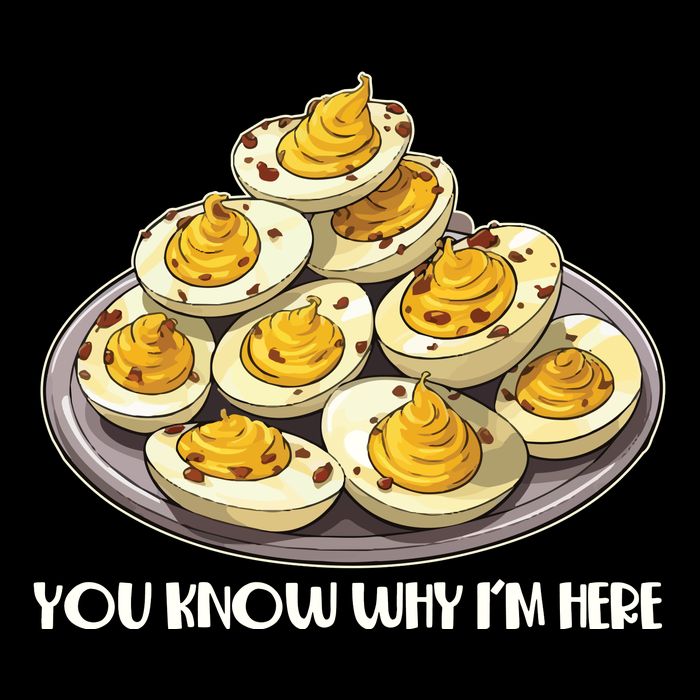 Funny You Know Why Im Here Deviled Eggs Thanksgiving Chirstmas Dinner Drawstring Bag