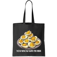 Funny You Know Why Im Here Deviled Eggs Thanksgiving Chirstmas Dinner Bag