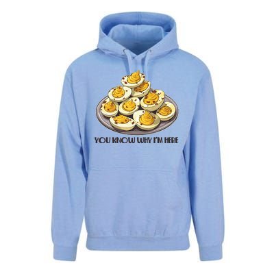 Funny You Know Why Im Here Deviled Eggs Thanksgiving Chirstmas Dinner Unisex Surf Hoodie