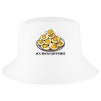 Funny You Know Why Im Here Deviled Eggs Thanksgiving Chirstmas Dinner Cool Comfort Performance Bucket Hat