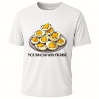 Funny You Know Why Im Here Deviled Eggs Thanksgiving Chirstmas Dinner Performance Shirt