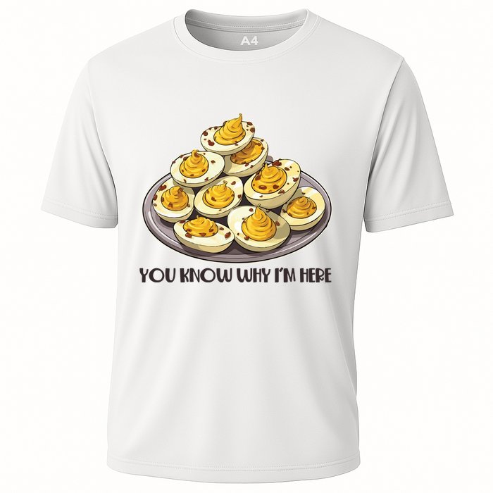 Funny You Know Why Im Here Deviled Eggs Thanksgiving Chirstmas Dinner Performance Shirt