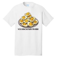 Funny You Know Why Im Here Deviled Eggs Thanksgiving Chirstmas Dinner Tall T-Shirt