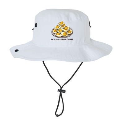Funny You Know Why Im Here Deviled Eggs Thanksgiving Chirstmas Dinner Bucket Hat
