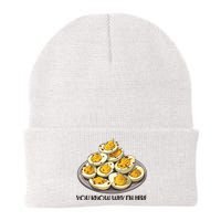 Funny You Know Why Im Here Deviled Eggs Thanksgiving Chirstmas Dinner Knit Cap Winter Beanie