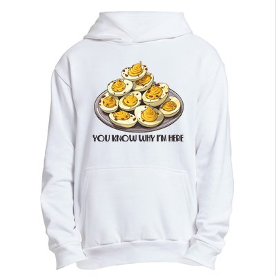 Funny You Know Why Im Here Deviled Eggs Thanksgiving Chirstmas Dinner Urban Pullover Hoodie