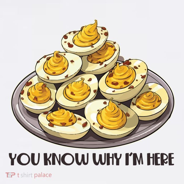 Funny You Know Why Im Here Deviled Eggs Thanksgiving Chirstmas Dinner Magnet
