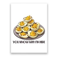 Funny You Know Why Im Here Deviled Eggs Thanksgiving Chirstmas Dinner Poster