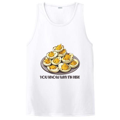 Funny You Know Why Im Here Deviled Eggs Thanksgiving Chirstmas Dinner PosiCharge Competitor Tank