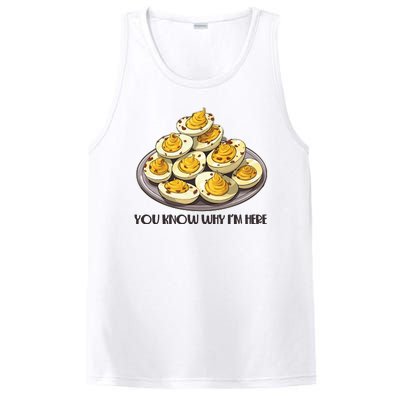 Funny You Know Why Im Here Deviled Eggs Thanksgiving Chirstmas Dinner PosiCharge Competitor Tank