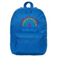 Funny Yoga Lover Bohemian Rainbow Lotus Let That Shit Go Cute Gift 16 in Basic Backpack
