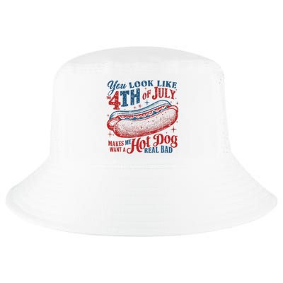 Funny You Look Like 4th Of July Hot Dog Wiener Cool Comfort Performance Bucket Hat