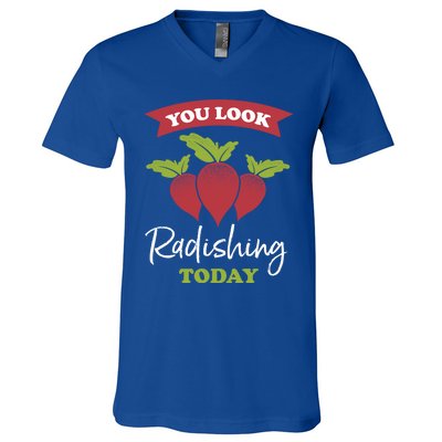 Funny You Look Radishing Today Ravishing Radish Great Gift V-Neck T-Shirt