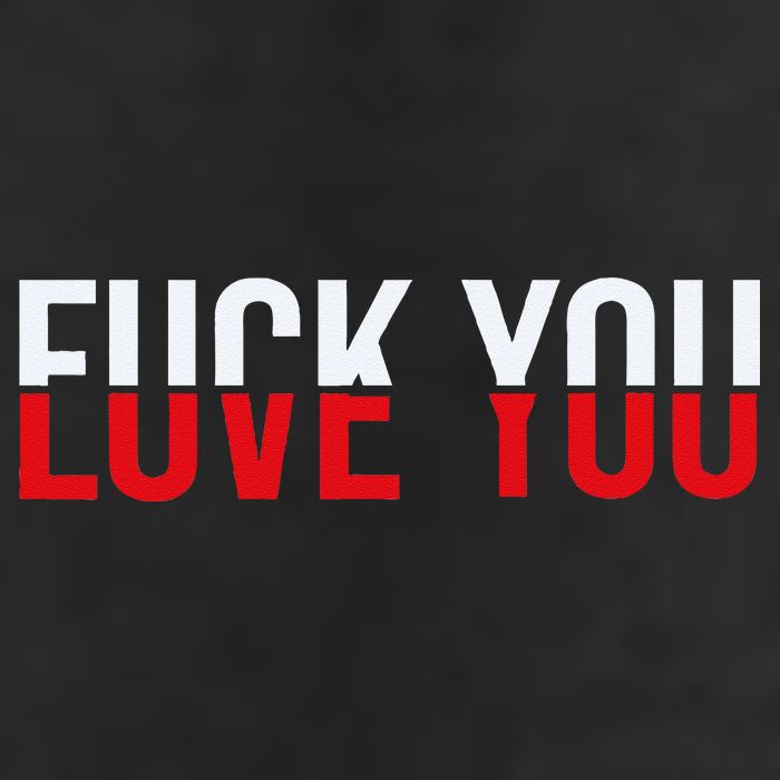 Fck You Love You Love And Hate Adult Drive Performance Visor