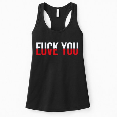 Fck You Love You Love And Hate Womens Tank Top