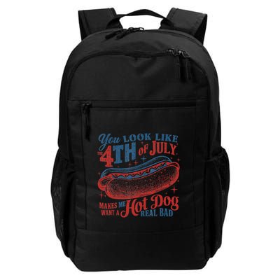 Funny You Look Like 4th Of July Hot Dog Wiener Backpack