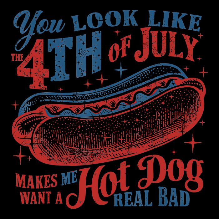 Funny You Look Like 4th Of July Hot Dog Wiener Drawstring Bag
