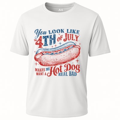 Funny You Look Like 4th Of July Hot Dog Wiener Performance Shirt