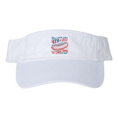 Funny You Look Like 4th Of July Hot Dog Wiener Visor