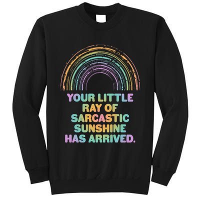 Funny Your Little Ray Of Sarcastic Sunshine Has Arrived Sweatshirt