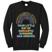 Funny Your Little Ray Of Sarcastic Sunshine Has Arrived Sweatshirt