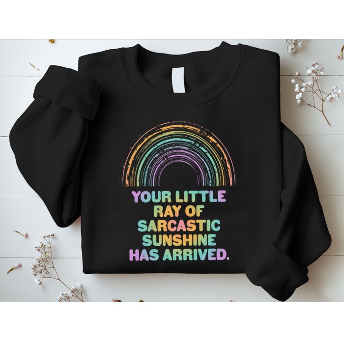 Funny Your Little Ray Of Sarcastic Sunshine Has Arrived Sweatshirt