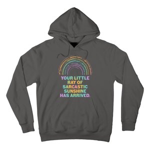 Funny Your Little Ray Of Sarcastic Sunshine Has Arrived Hoodie