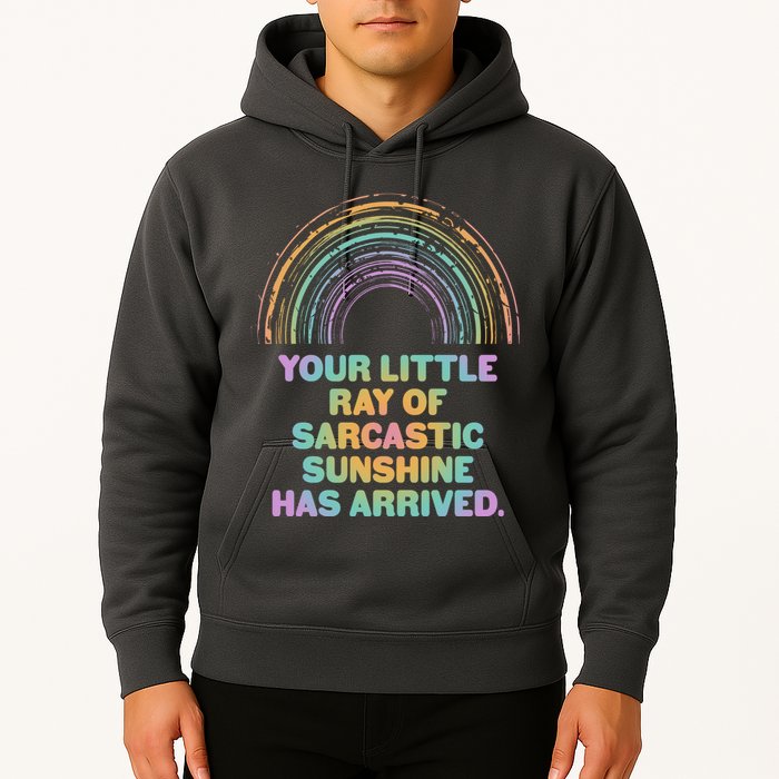 Funny Your Little Ray Of Sarcastic Sunshine Has Arrived Hoodie
