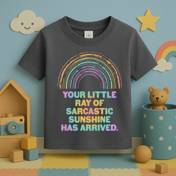 Funny Your Little Ray Of Sarcastic Sunshine Has Arrived Toddler T-Shirt