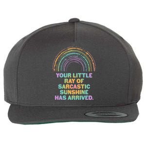 Funny Your Little Ray Of Sarcastic Sunshine Has Arrived Wool Snapback Cap