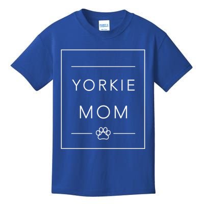 Funny Yorkie Lover Dog Mom Crewneck Yorkie Dog Mom Cute Gift Kids T-Shirt