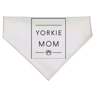 Funny Yorkie Lover Dog Mom Crewneck Yorkie Dog Mom Cute Gift USA-Made Doggie Bandana