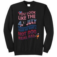 Funny You Look Like 4th Of July Hot Dog Wiener Sweatshirt